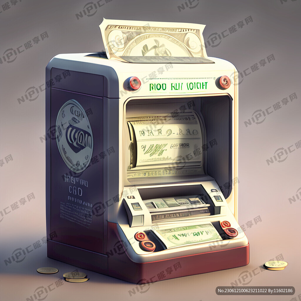 投币机 投现金纸钞动画