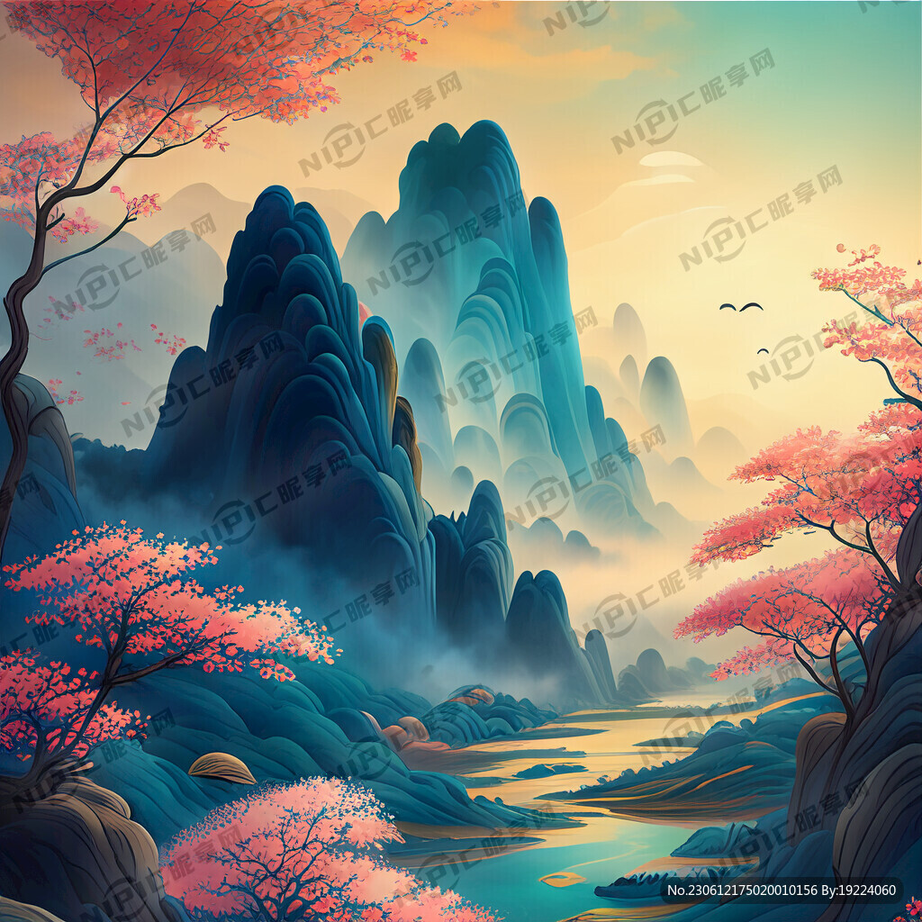 游戏梦幻唯美新中式风景 超高清