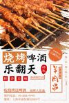 烧烤展板促销