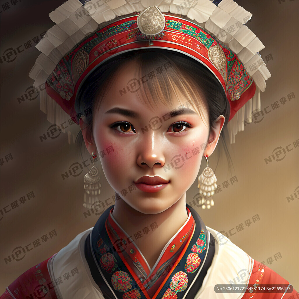 苗族女孩正面