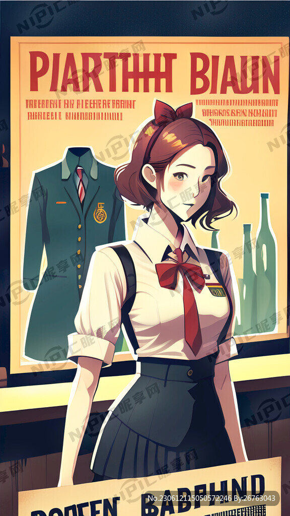 玩野高校制服派对之夜酒吧宣传海