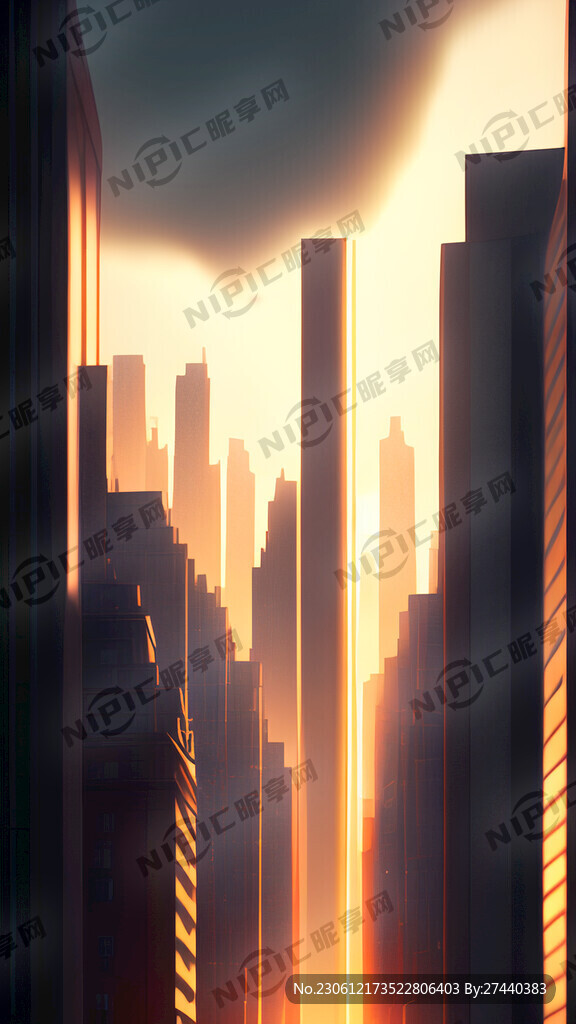 城市实景光效