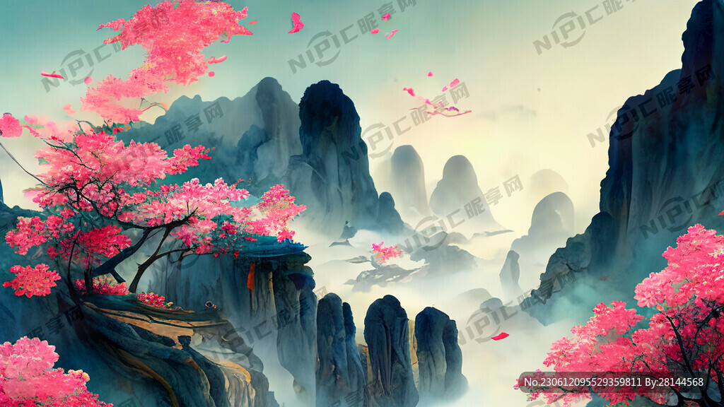 游戏梦幻唯美新中式风景 超高清