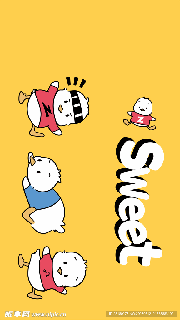 三只小鸭鼠标垫