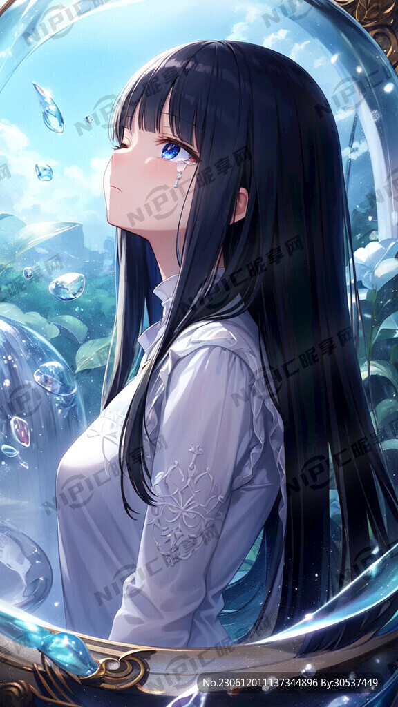 玻璃身体 骨骼 少女 长发