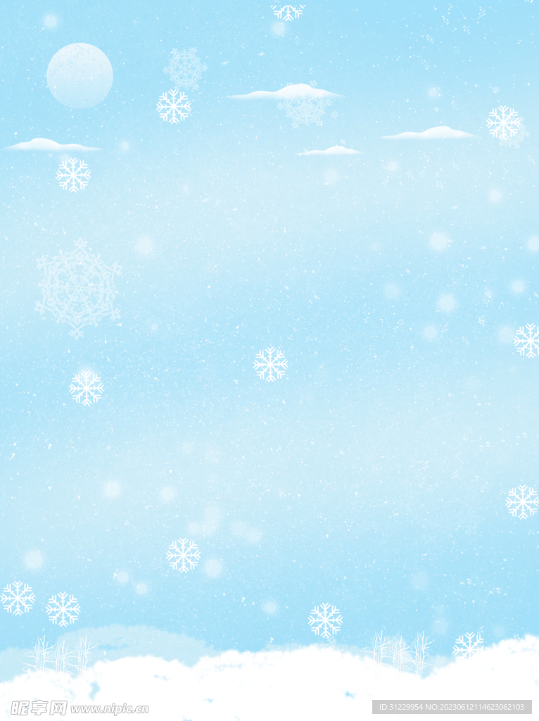  雪花背景