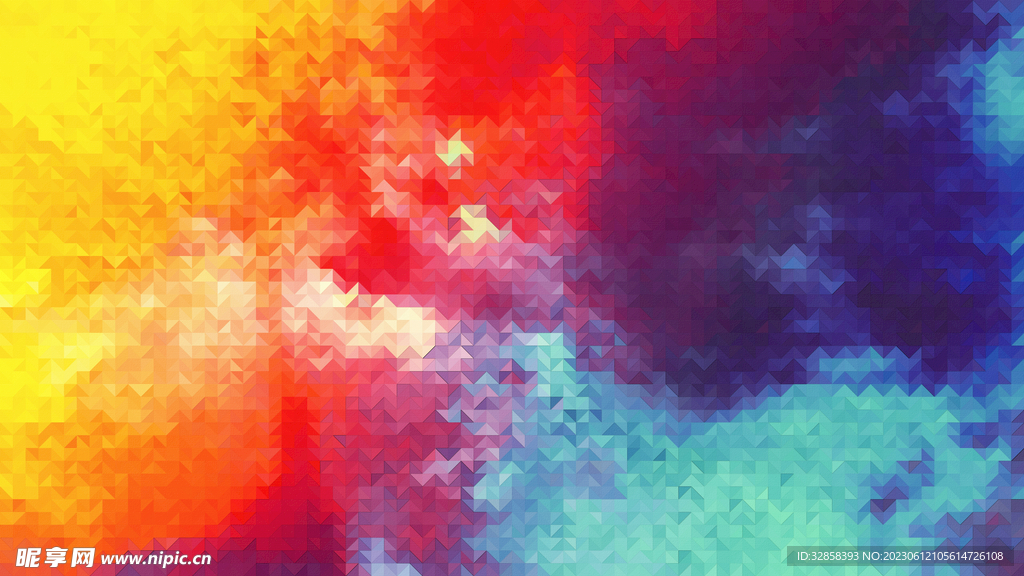 炫彩几何抽象背景