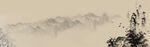 中国风山水画背景