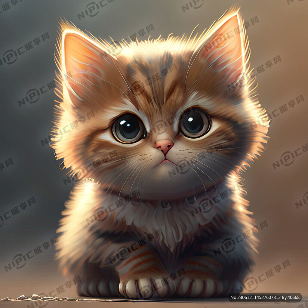 一个可爱的猫