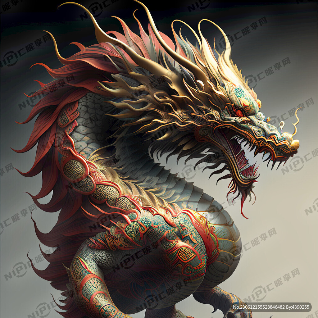 正面龙