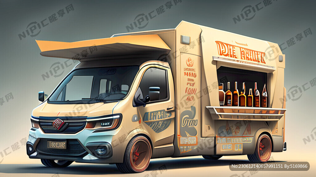 五菱神车 外卖车 卖精酿啤酒