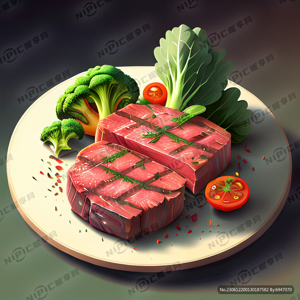 牛排蔬菜多汁