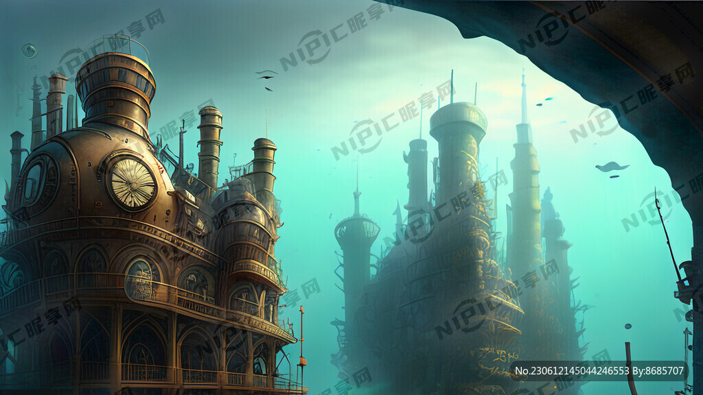 蒸汽朋克海底城市