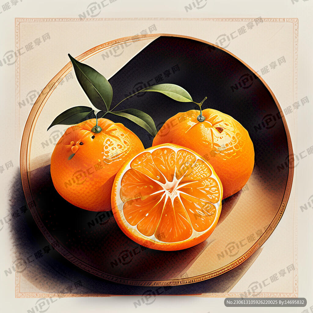 文具 美食海报 橘色
