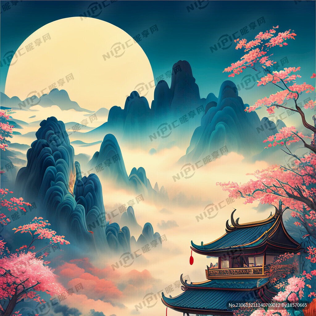 游戏梦幻唯美新中式风景 超高清