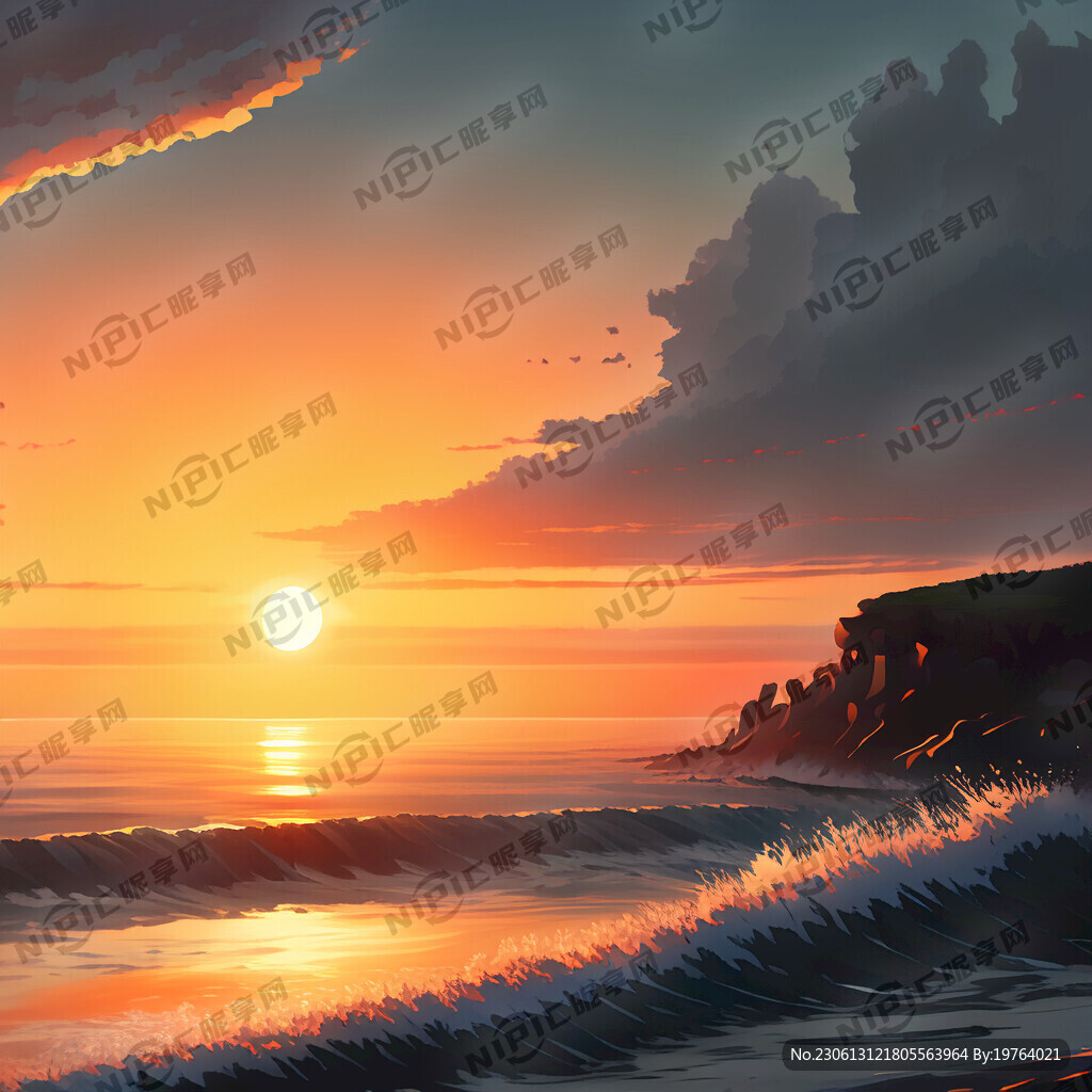 日出海景