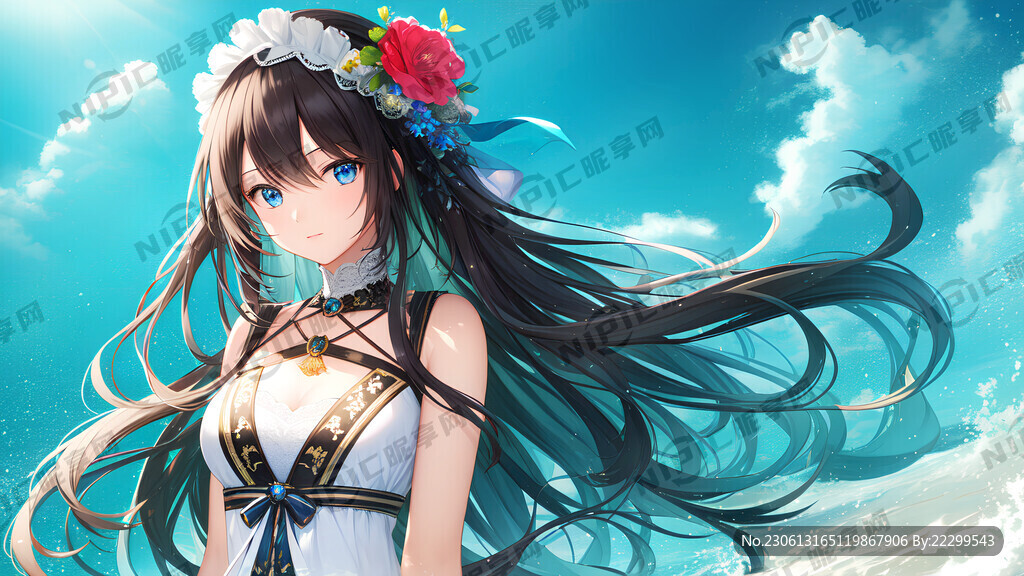 二次元美女3D立体