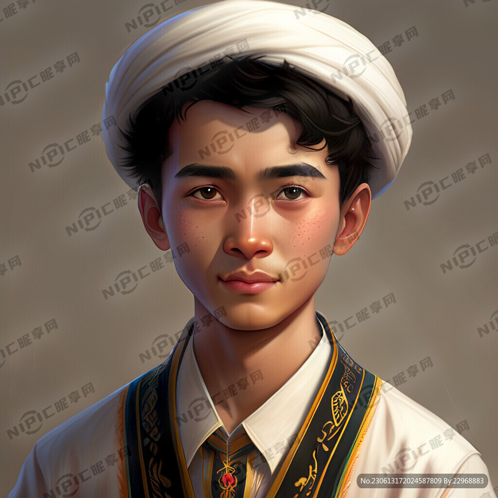 维吾尔族小伙