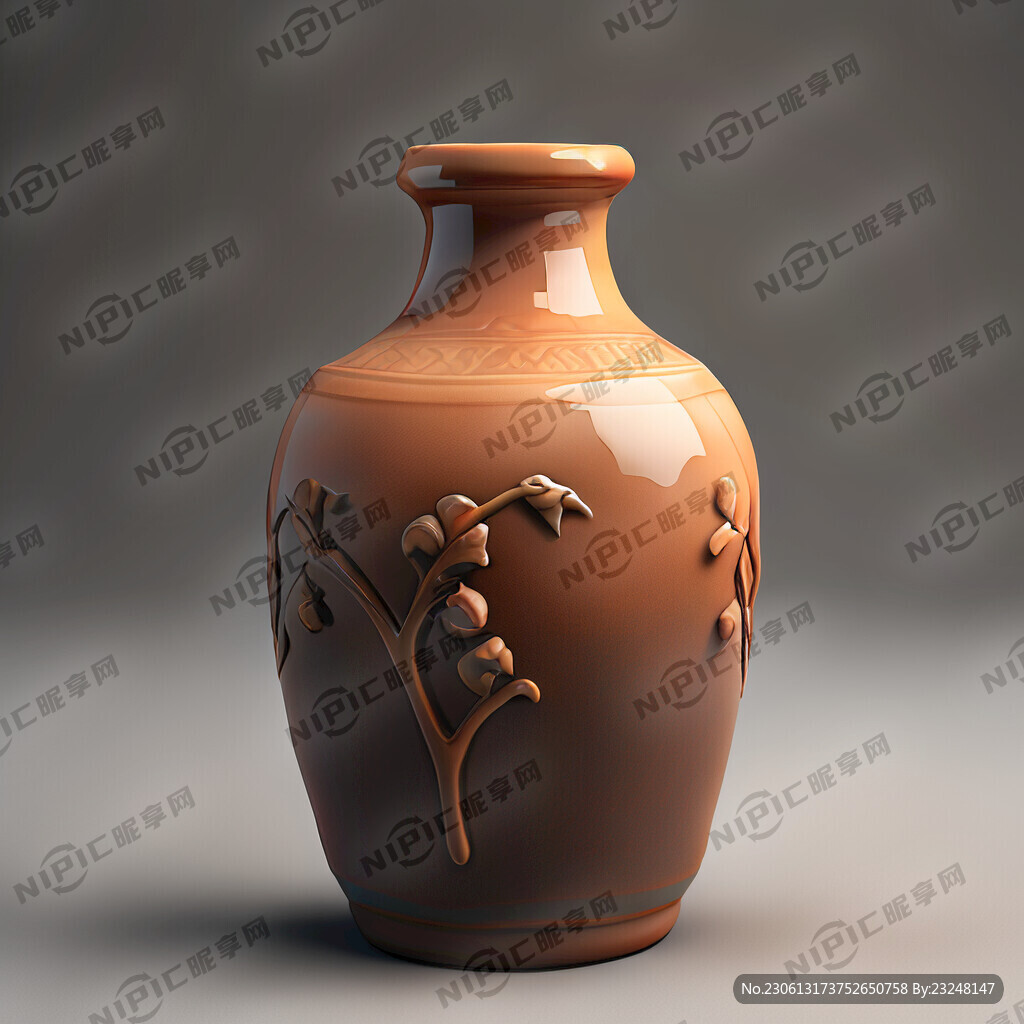 一个陶瓷酒坛罐