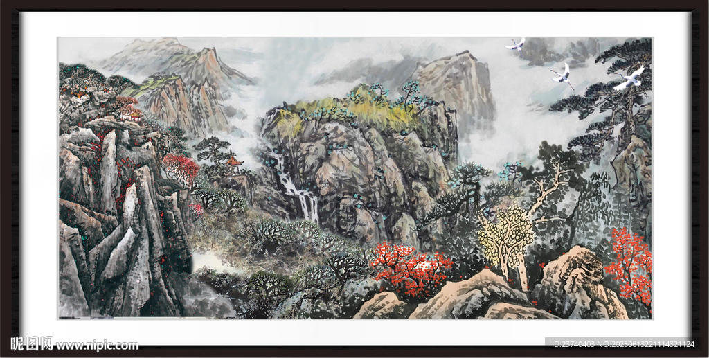 巨幅山水画 