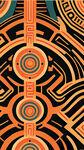 玛雅文化，图纹，撞色，平面设计，简单几何，亮色，长条，图腾纹路，平面作品