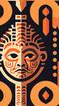 玛雅文化，图纹，撞色，平面设计，简单几何，明亮，长条，平面作品，亮色，简洁
