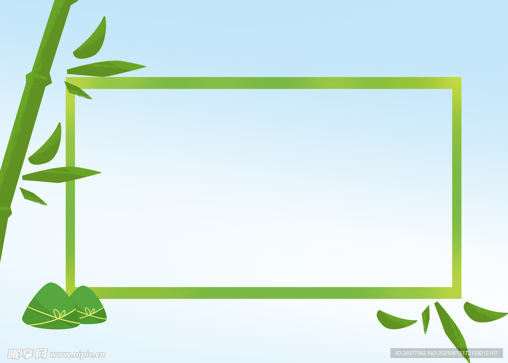  竹子边框 