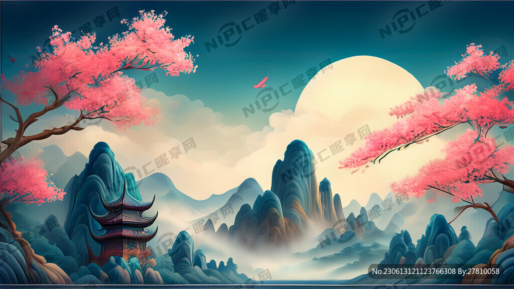 游戏梦幻唯美新中式风景 超高清