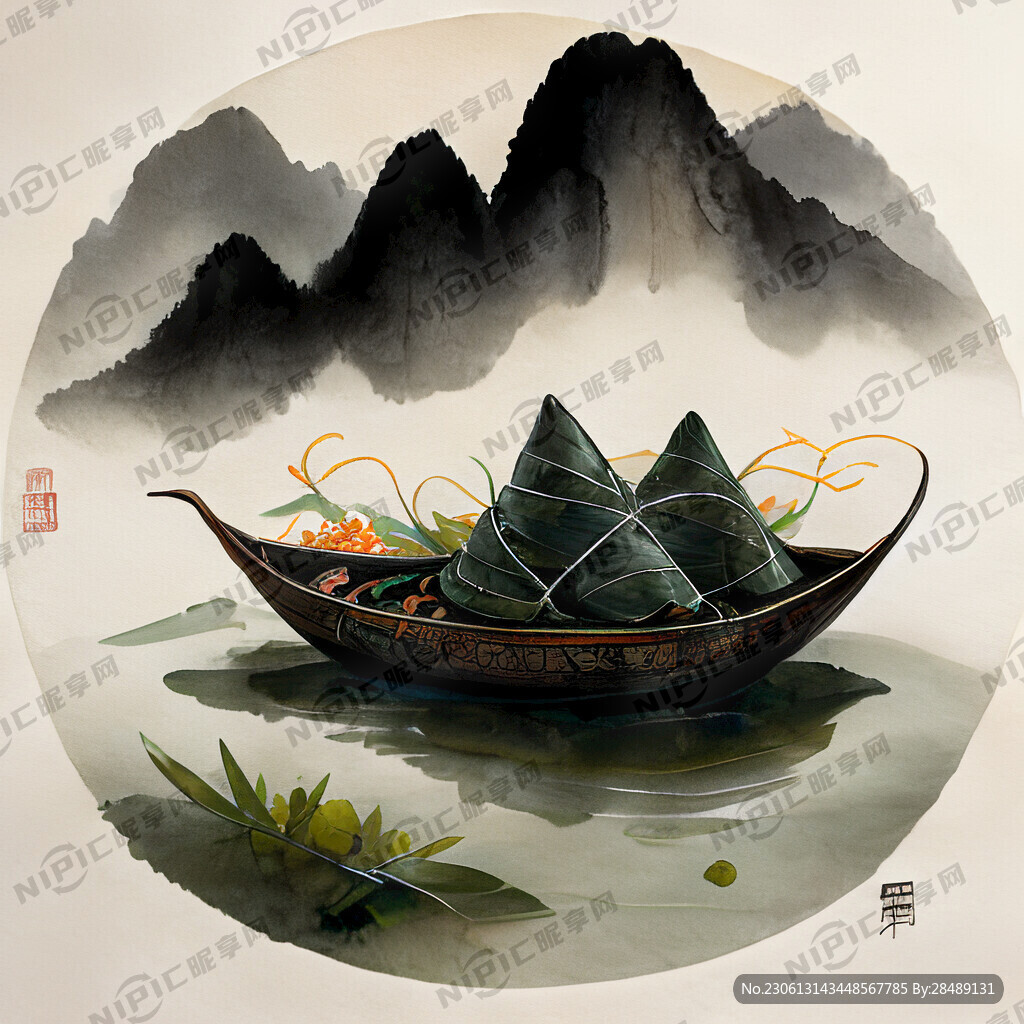 端午节龙舟粽子