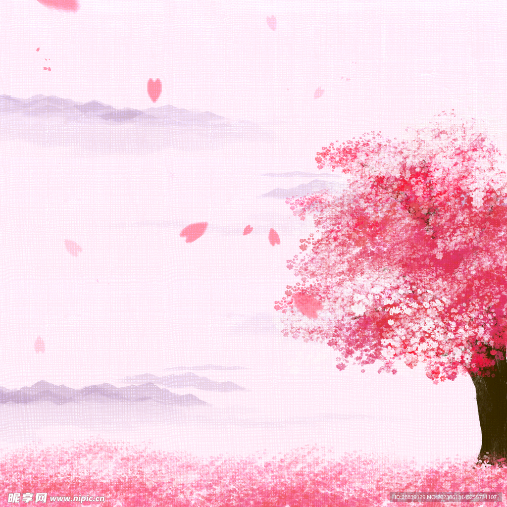  桃花背景