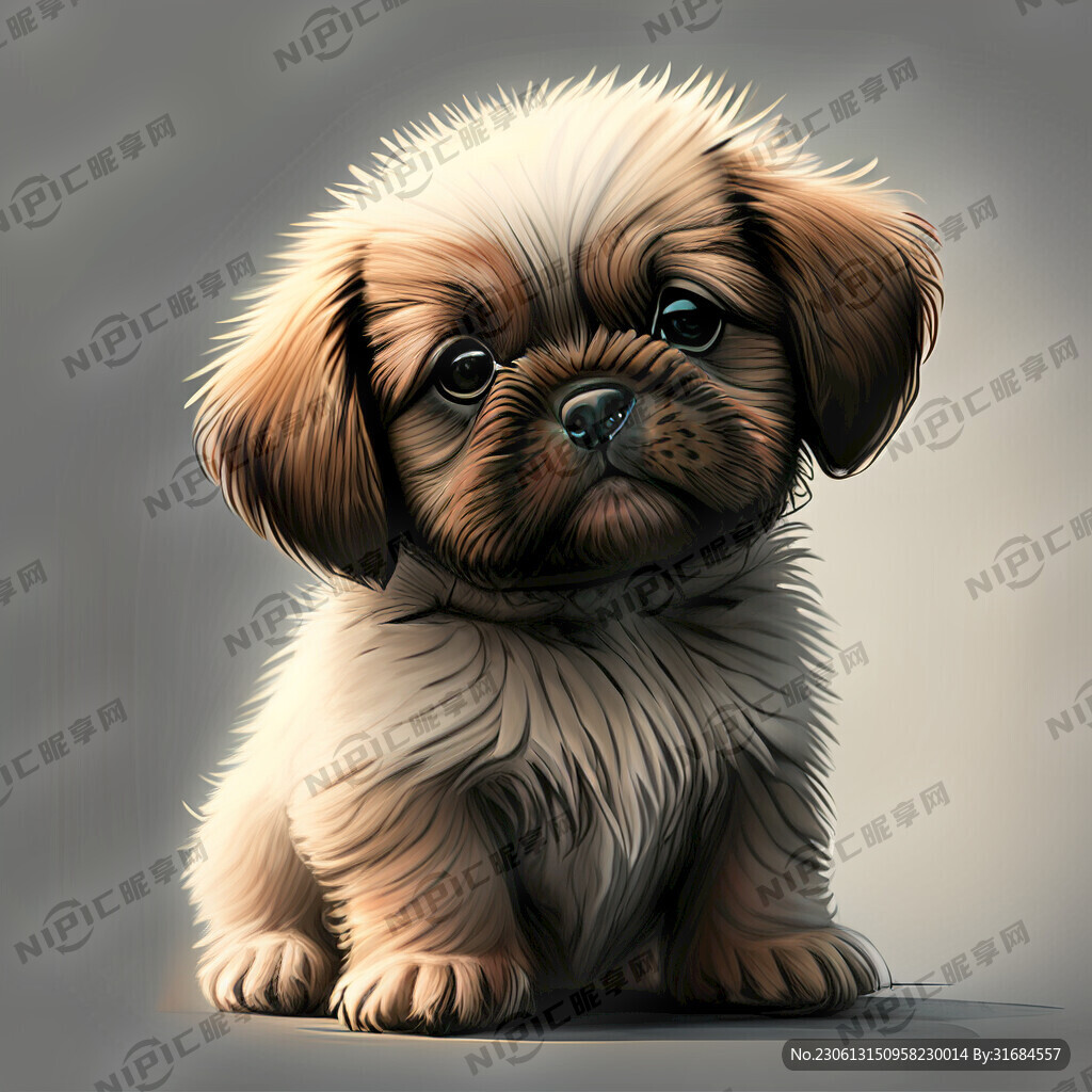 素描小狗