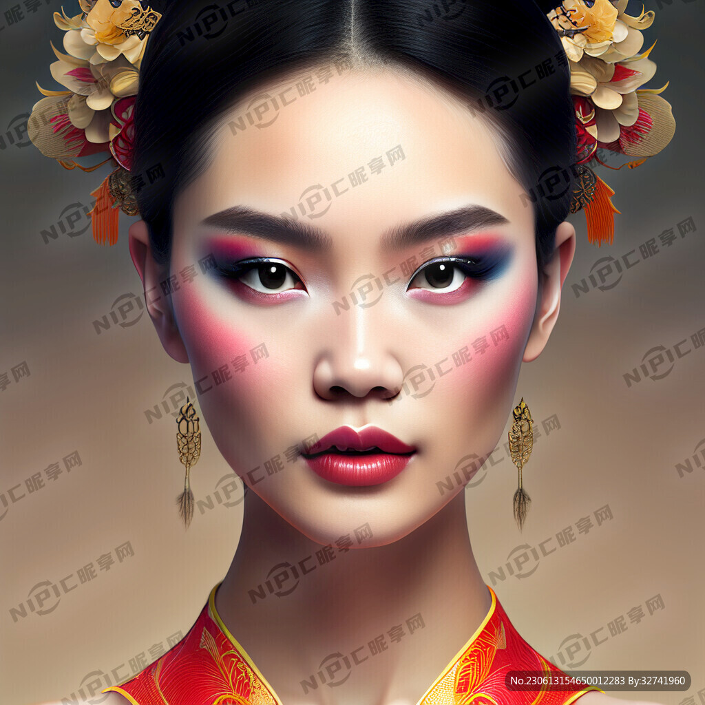 美妆美女模特