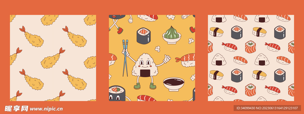 日式料理图案
