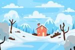 天下雪小屋