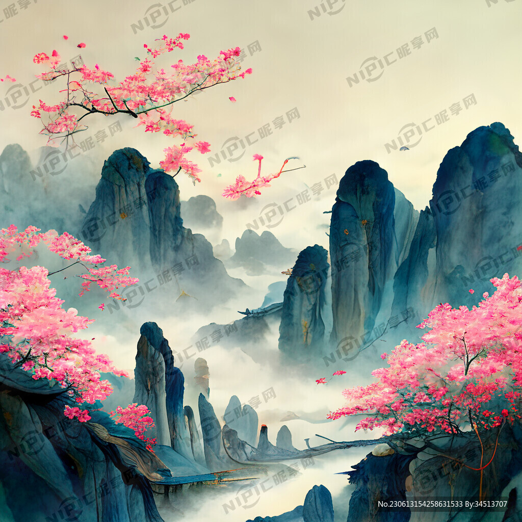 游戏梦幻唯美新中式风景 超高清