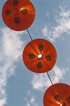 天空下的灯笼