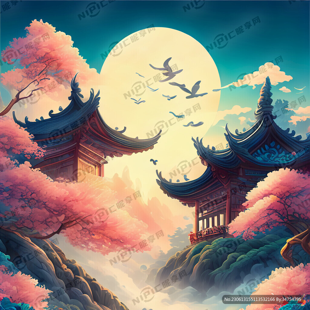 游戏梦幻唯美新中式风景 超高清