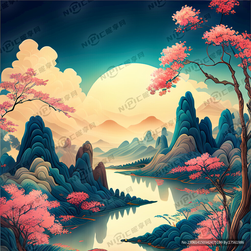游戏梦幻唯美新中式风景 超高清