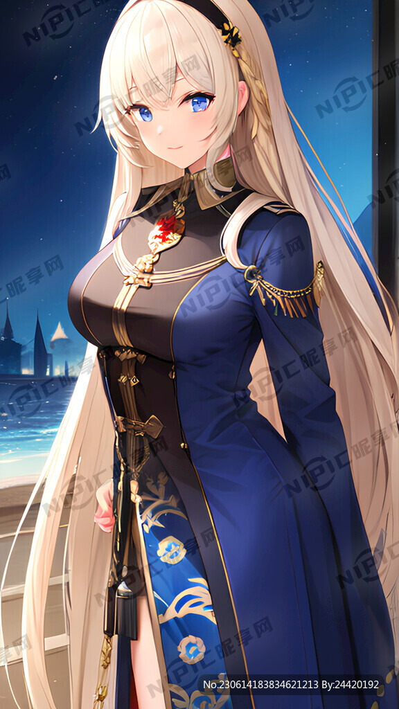 大唐服饰 女生 二次元 长发