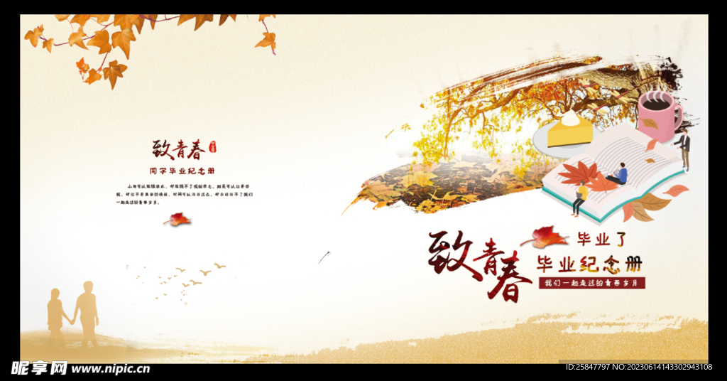 致青春画册封面