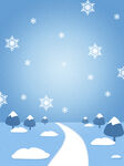  下雪背景