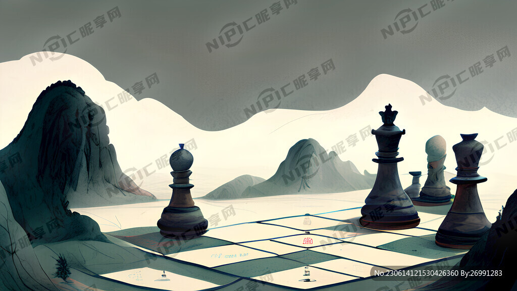 下象棋线稿