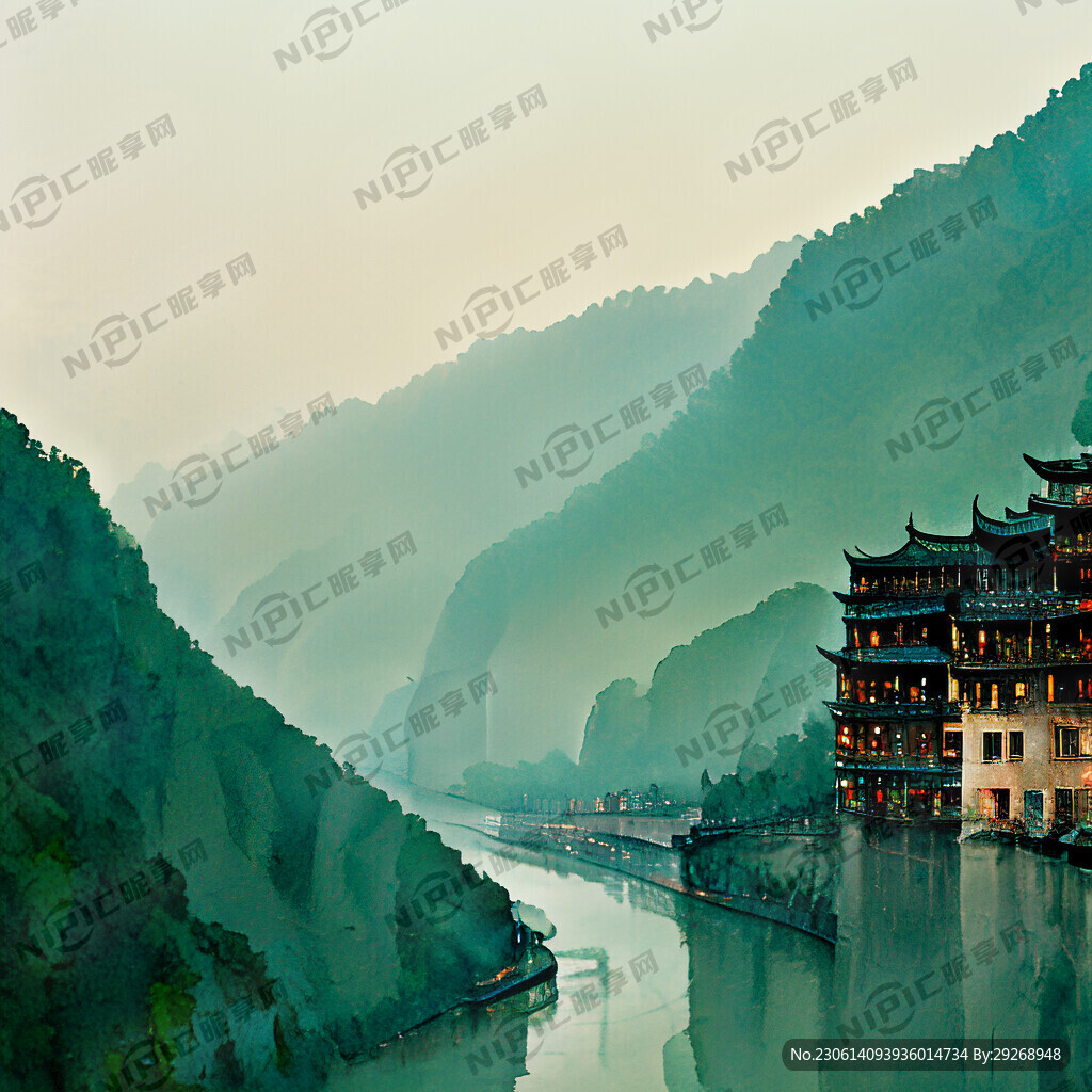 长江 沱江 两江交汇处
