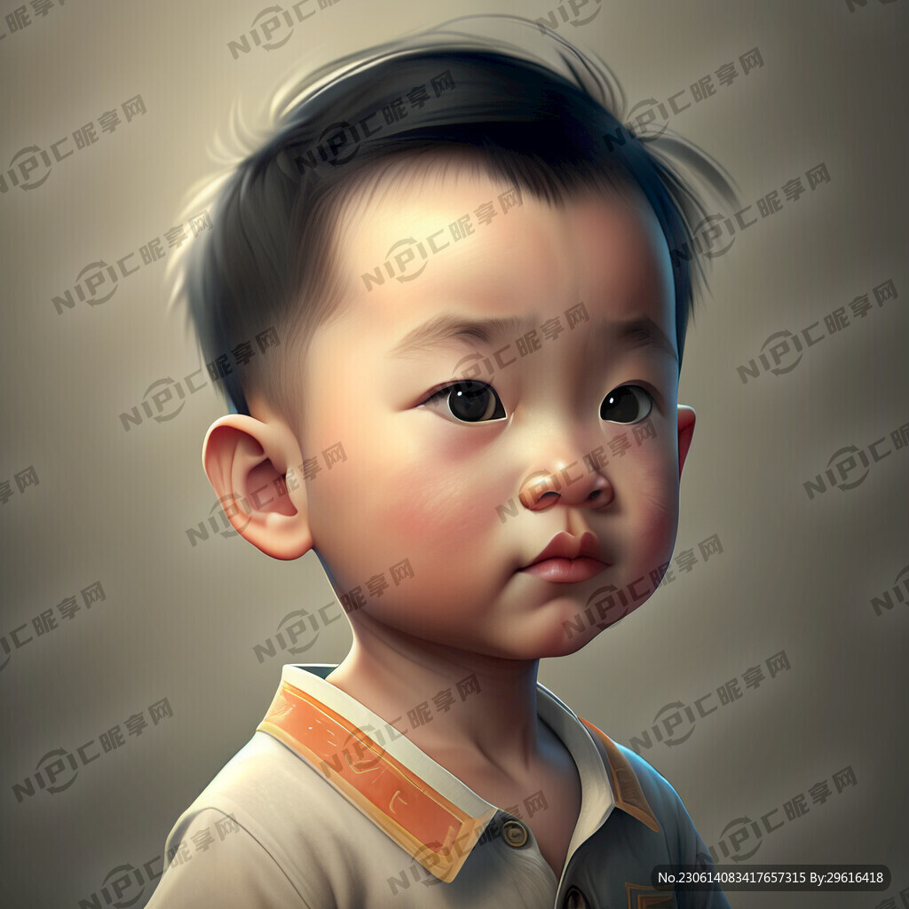可爱小男孩