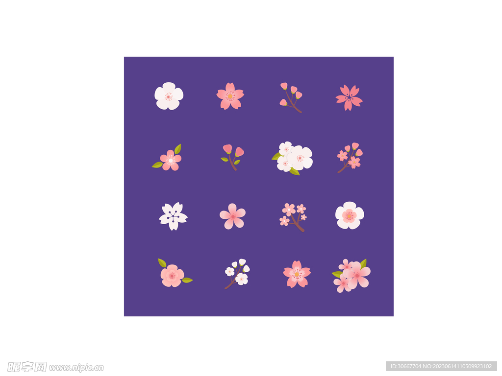 卡通花