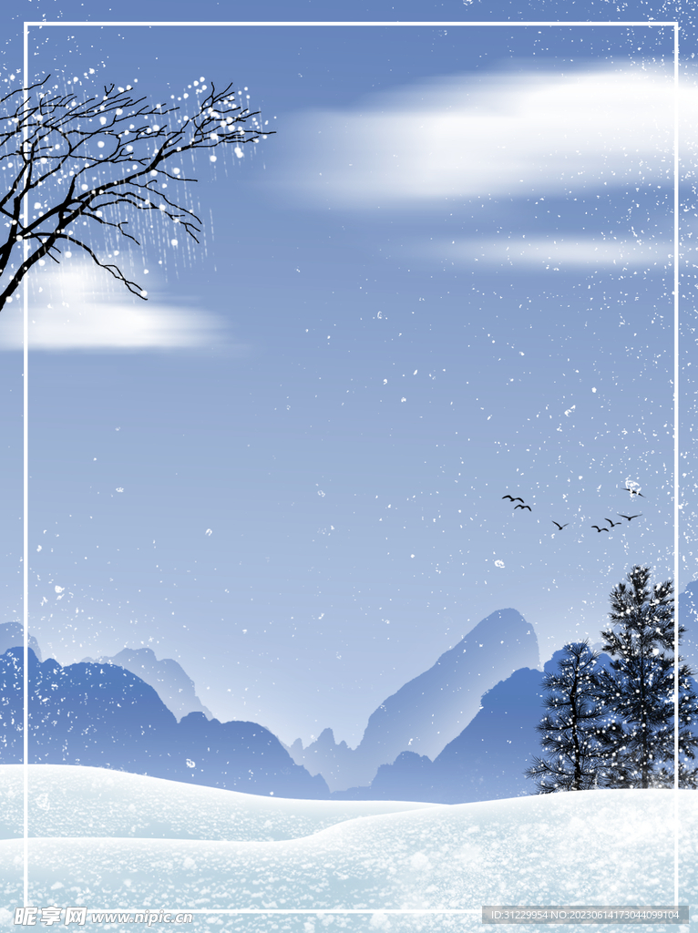  雪景 