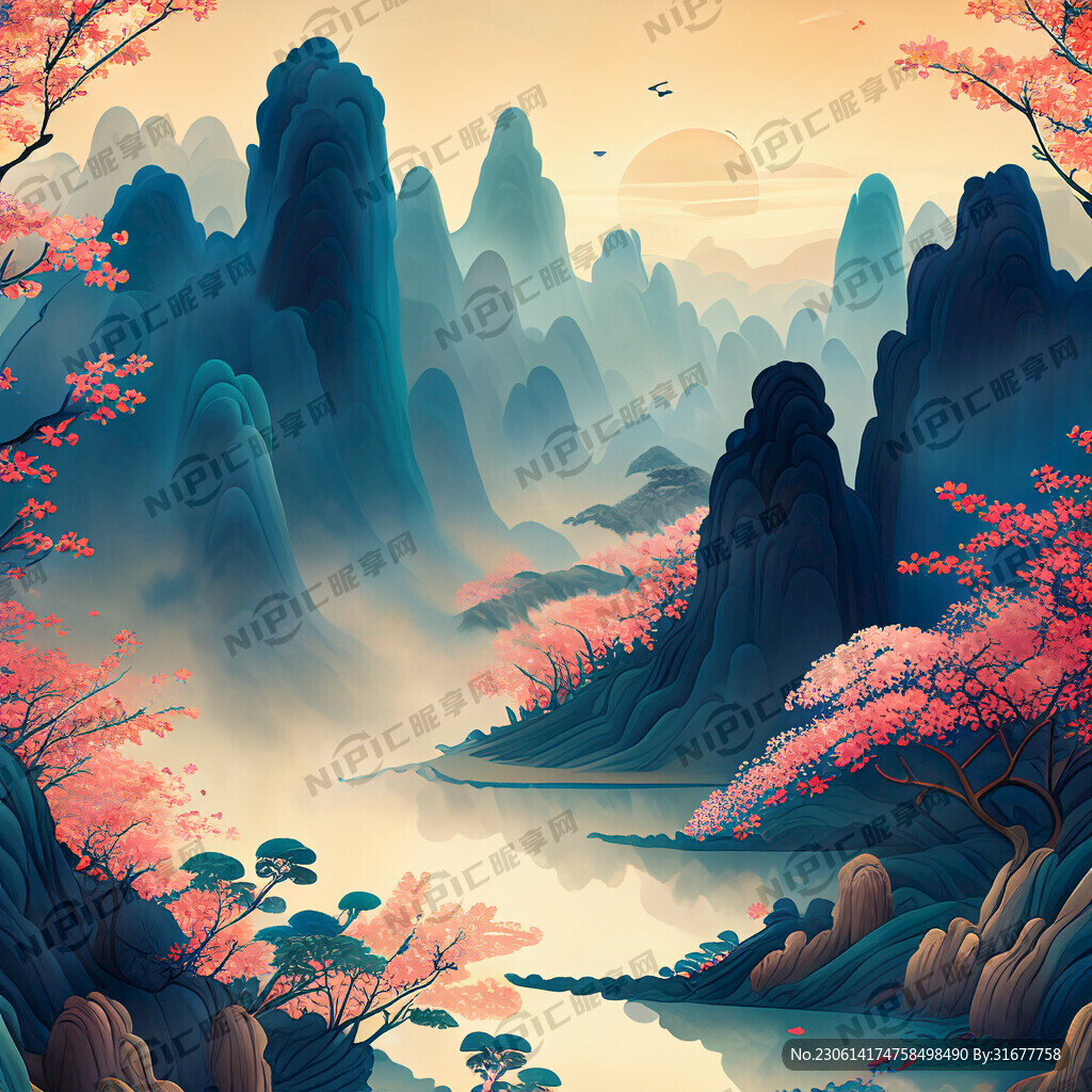 游戏梦幻唯美新中式风景 超高清