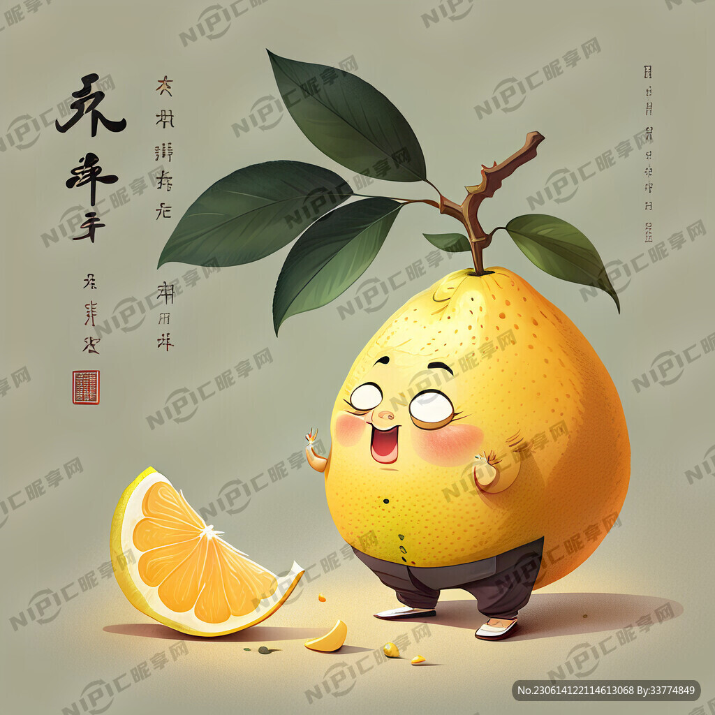 大柚子 单果 休闲人物