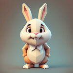 兔子卡通立体吉祥物