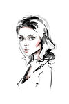 插画美女